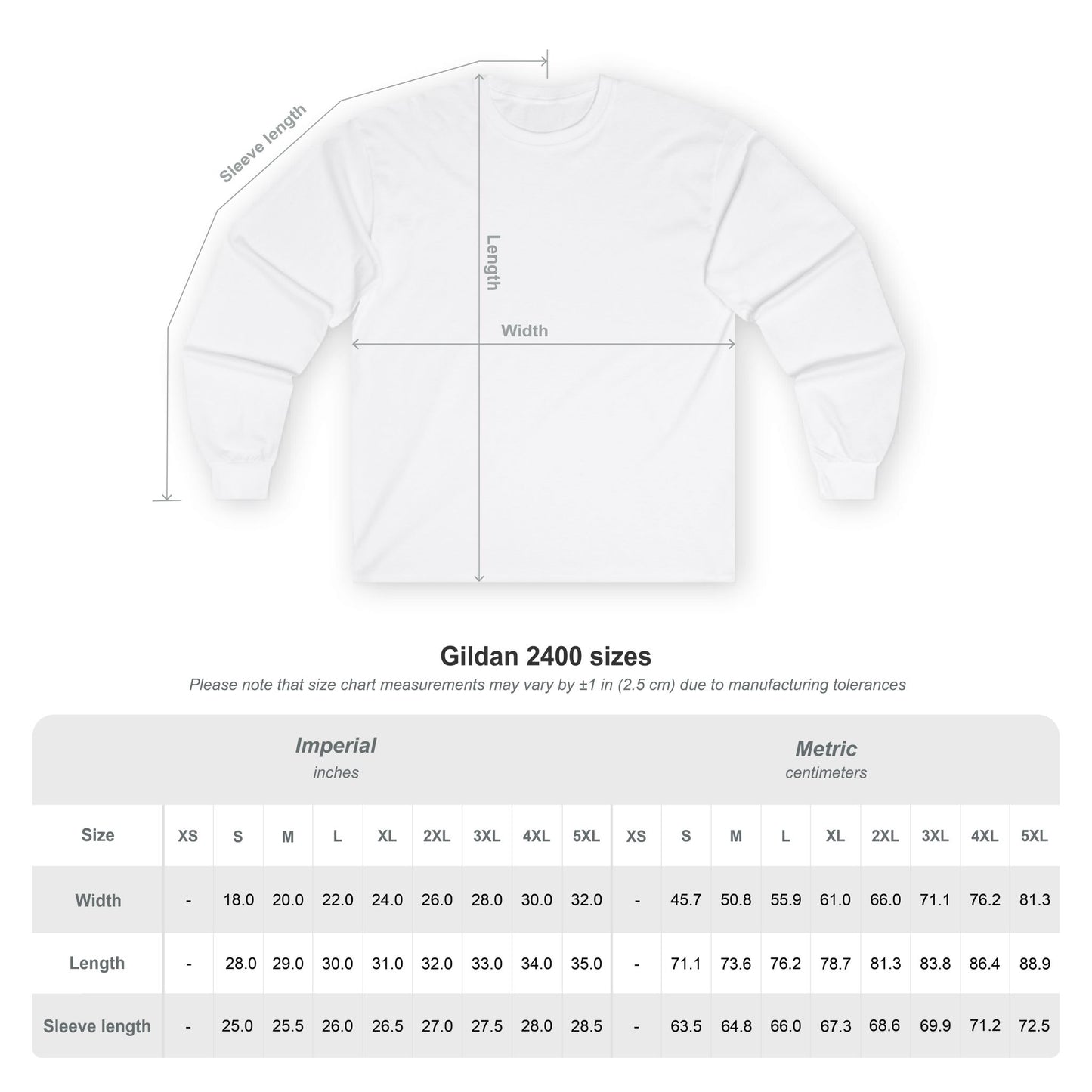 Long Sleeve Tee — Pure Plant Bakes Vegan Bakery Logo
