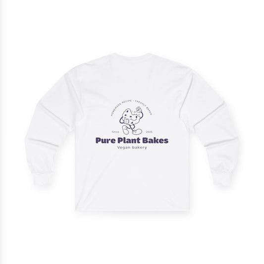 Long Sleeve Tee — Pure Plant Bakes Vegan Bakery Logo